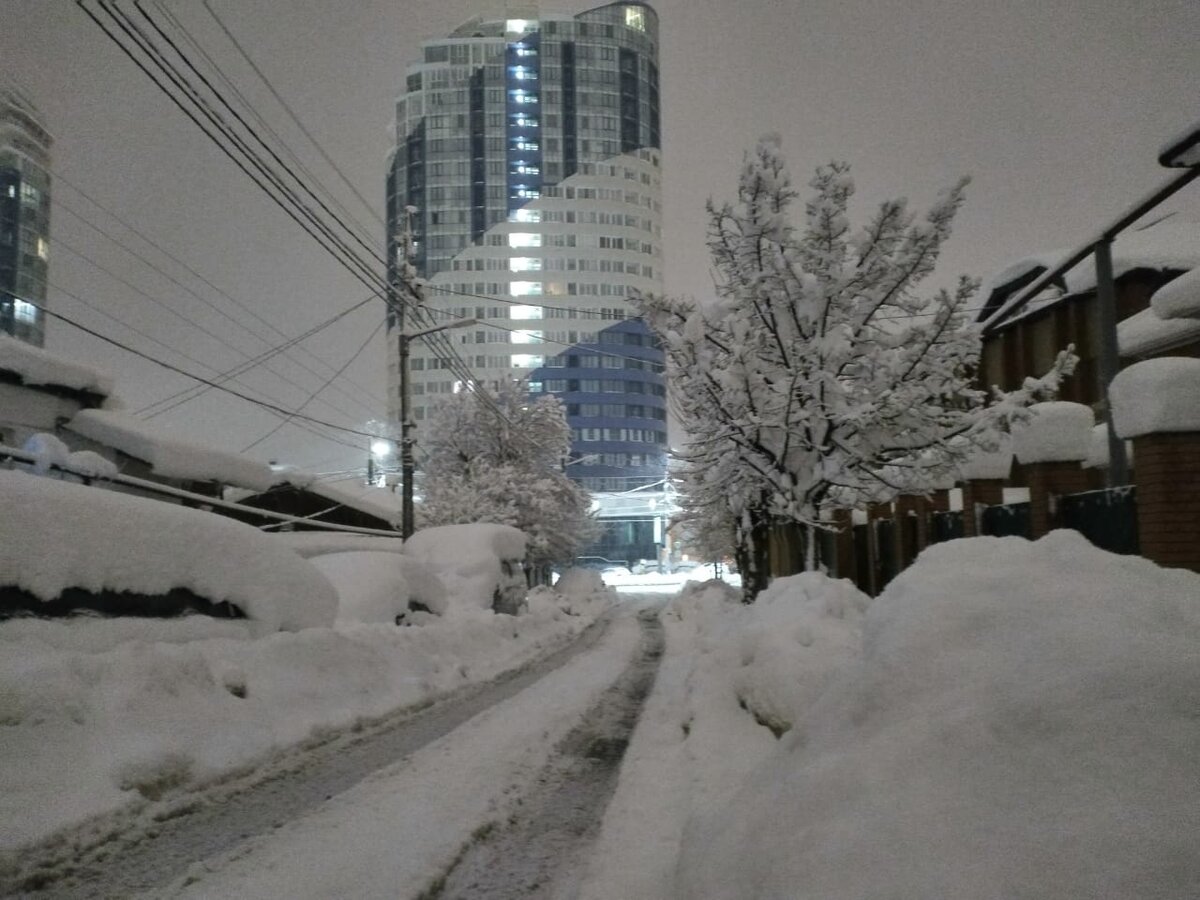 краснодар снег фото