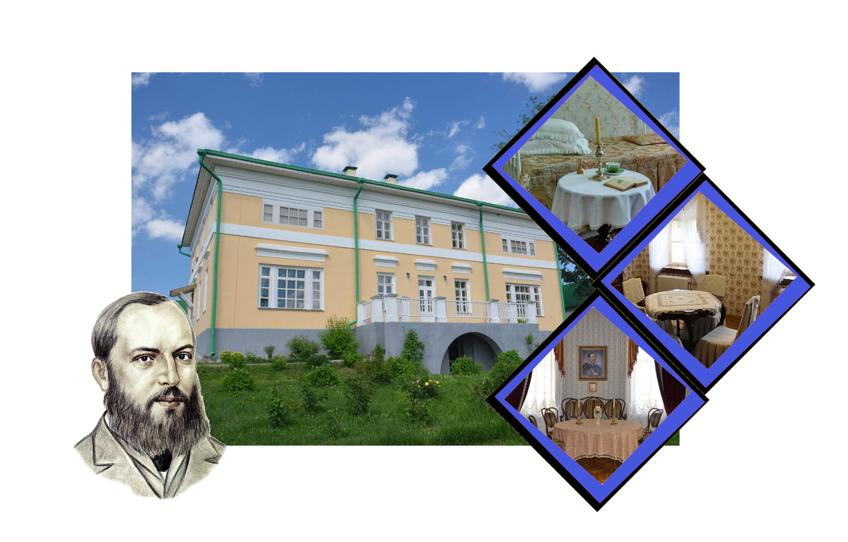 Коллаж Николая Руцкого. Имение Воробьевка. 