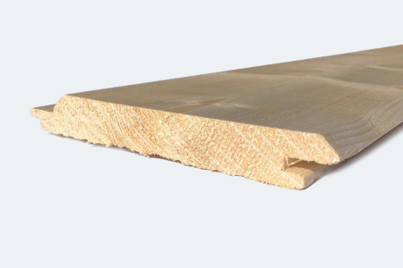 Имитация бруса в карельском профиле со смещенной фаской. 