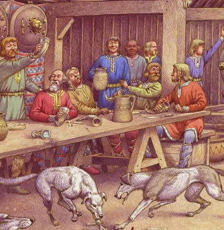 Быт древних англосаксов. Источник "Яндекс Картинки"