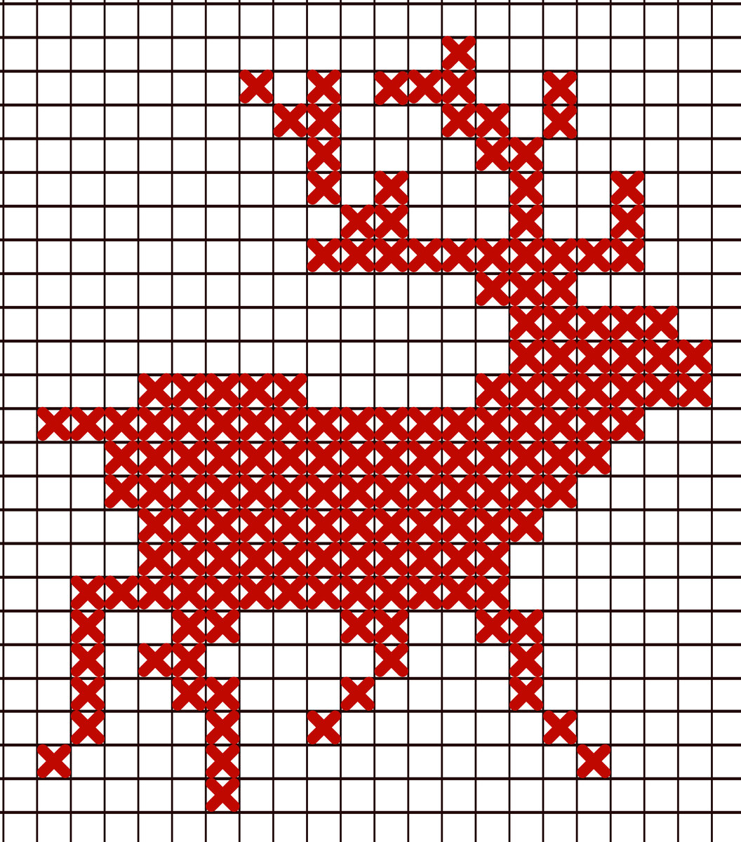 Олень схема