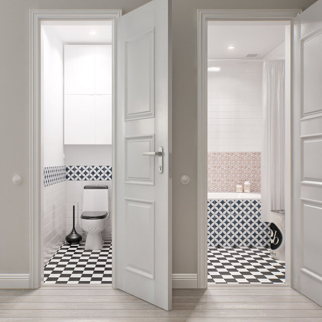Двери для ванной — фото обзор, виды, характеристики, идеи правильно сочетания в интерьере