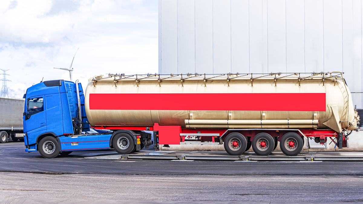 Весовой контроль грузового автомобиля