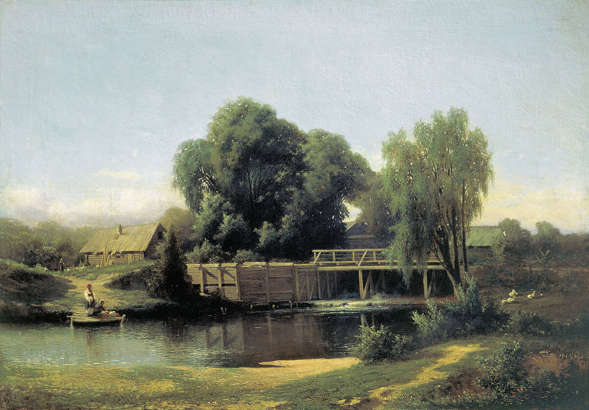 У плотины. 1864 год.