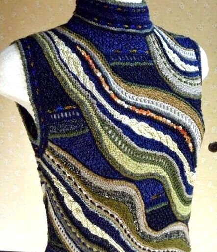 пример фриформа спицами