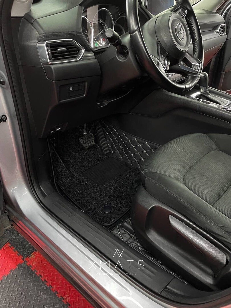 3D Коврики из экокожи для Mazda CX-5 2 п-е.