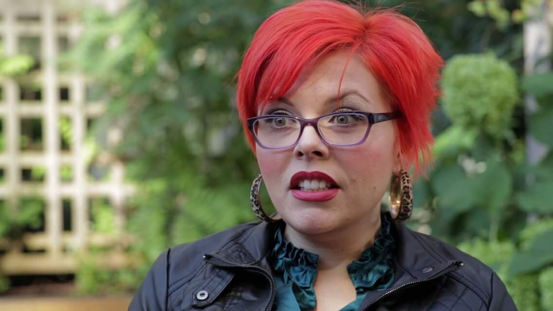 Для обложки статьи, чтобы анонимизировать оппонента, поставлю фото радикальной феминистки Чанти Бинкс.