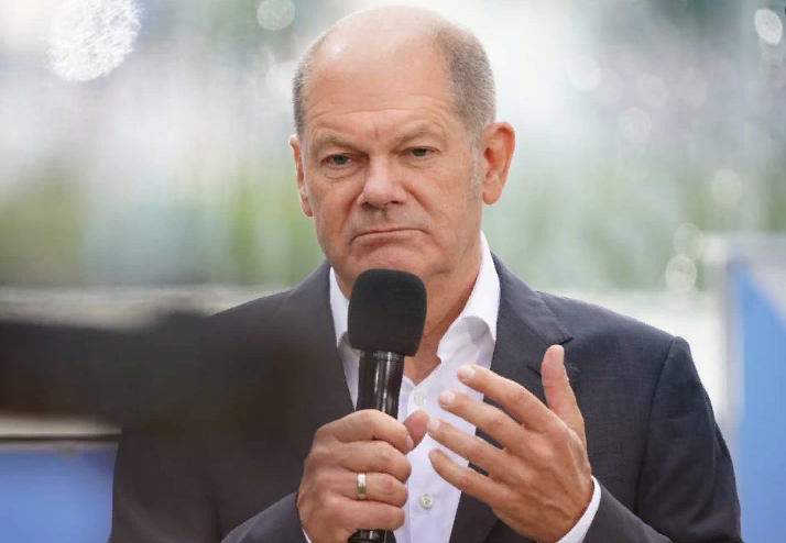 Олаф Шольц просит газ (фото с сайта molva33.ru)