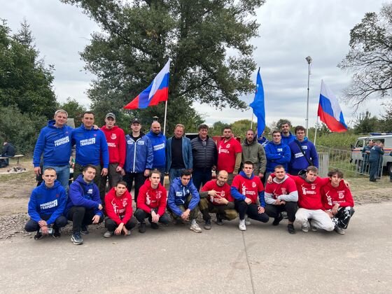    Волонтеры МГЕР и Волонтерской роты в Логачевке Пресс-служба МГЕР