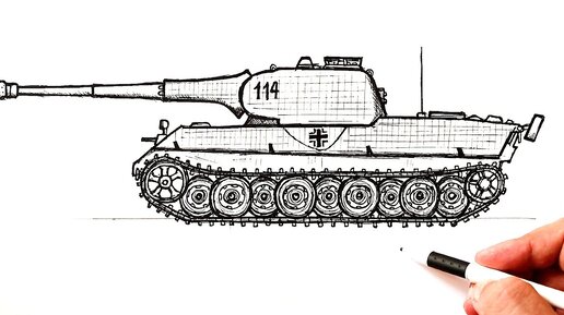 Самые простые рисунки танков