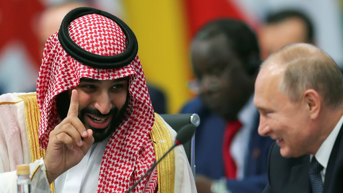 Наследный принц Саудовской Аравии Мухаммед ибн Салман Аль Сауд. и Президент Российской Федерации. Фото Аль-Джазира.