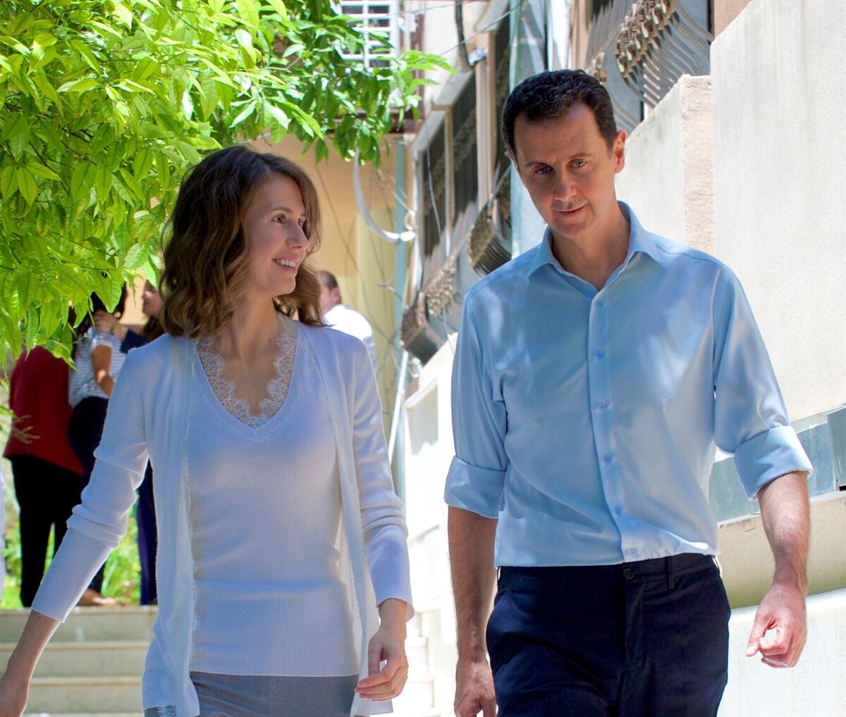 Кровавый сирийский тиран с женой...