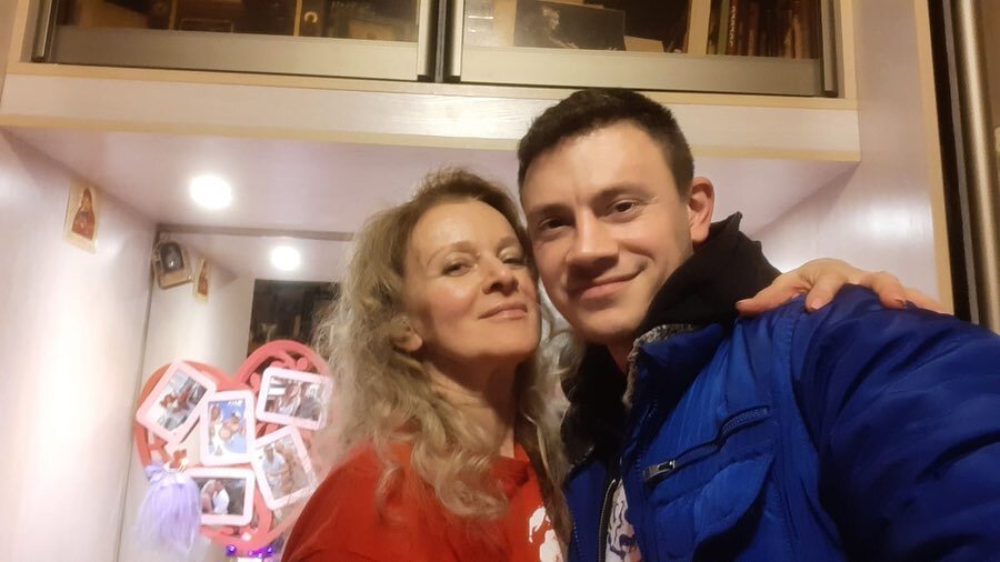    Анна Терехова с сыном Михаилом