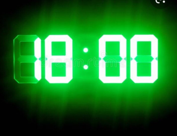 I go there from 18:00 until 19:00.