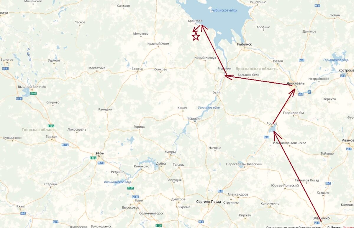 Путь великокняжеской армии на Сить проходил по городам вассалов на реку Сить.  