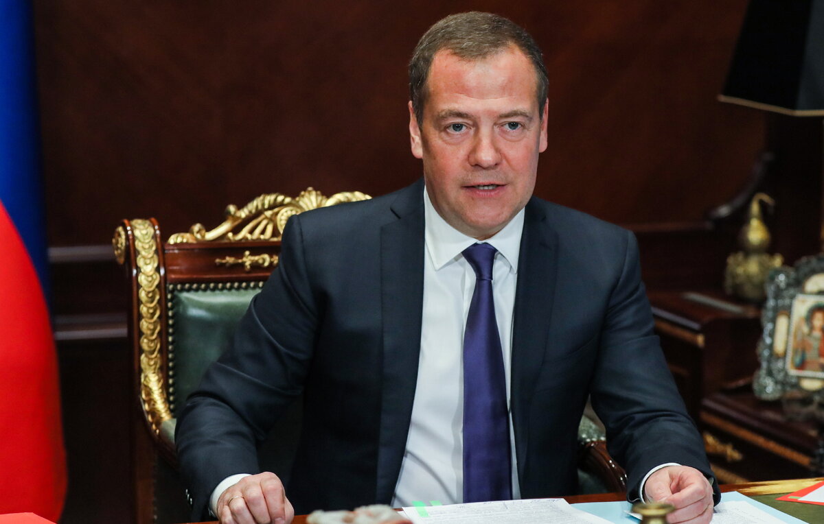    Заместитель председателя Совета безопасности РФ Дмитрий Медведев  Екатерина Штукина/POOL/ТАСС