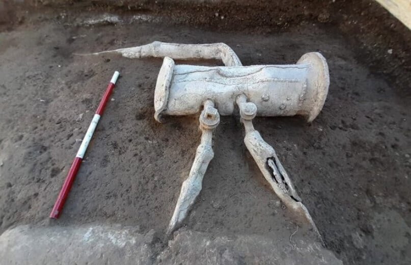    Часть древнеримской водопроводной системы, найденная в древней Стабии