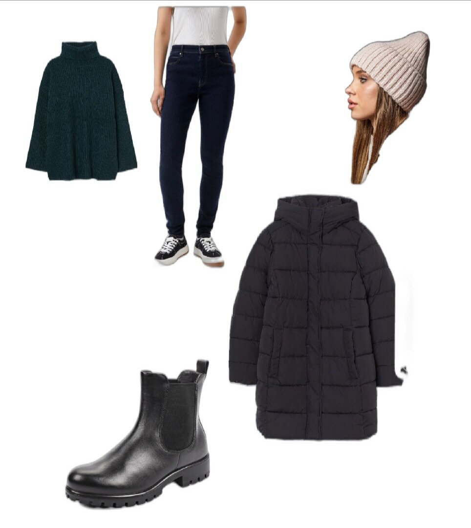 Пример комплекта "на выход". Гулять на площадке в таком холодно, я проверяла. Скриншот приложения.