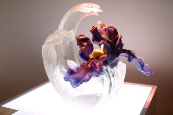 Хрустальный сад Лоретты Янг. Стеклянные скульптуры LIULI