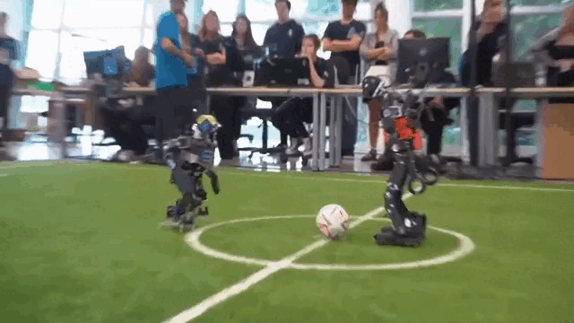 Роботы оригинальной конструкции категории "Platform League" (GIF видео).