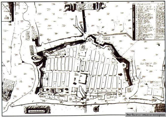 Карта Царицына тех времен, когда он уже перенесся в устье Царицы. Из https://clck.ru/32YWqM 