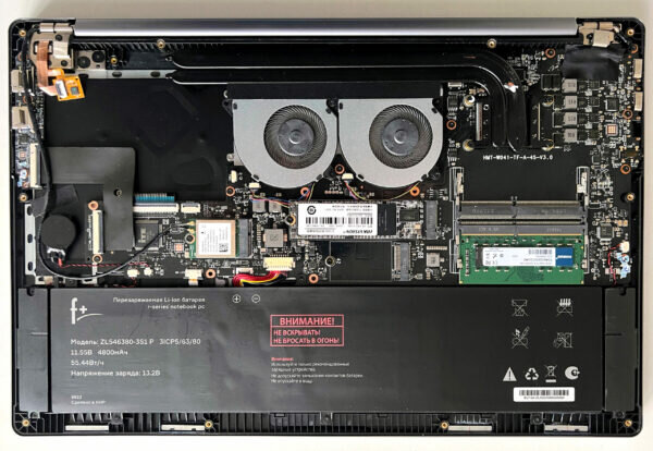 Обзор ноутбука F+ Flaptop r: свежий AMD Ryzen, алюминиевый корпус и недорого