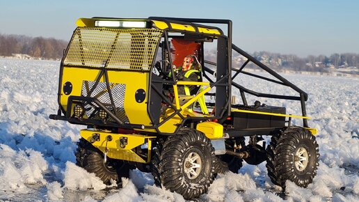 ЖЕЛТЫЙ МОНСТР ... Грузовик для Терминатора! ... Весь в металле. RC OFFroad Truck 4x4