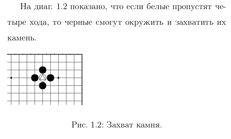 Фрагмент из методички по игре го. Я помогал ее делать именно в техе.