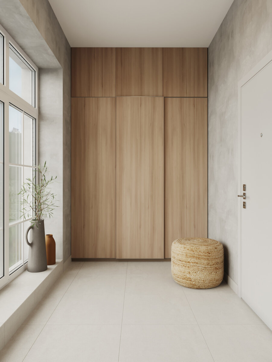 Пуф и шкаф. Дизайнер Ксения Смирнова.