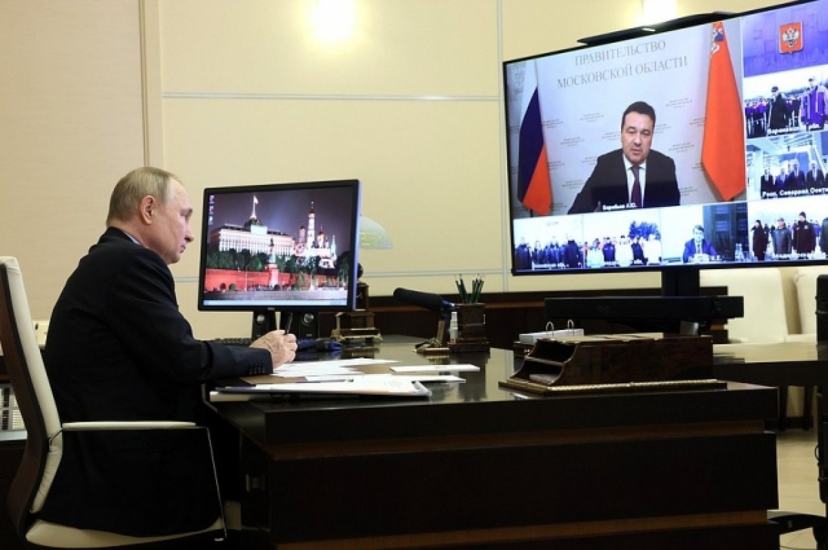    Владимир Путин и воронежский губернатор открыли участок трассы М-4 «Дон»