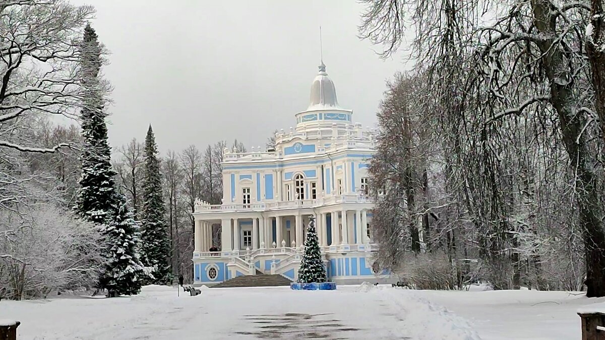 Парк ораниенбаум зимой