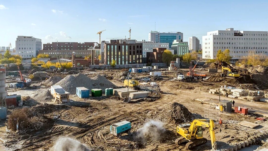 Ход строительства ЖК «Level Южнопортовая» – аэросъемка Новострой-М