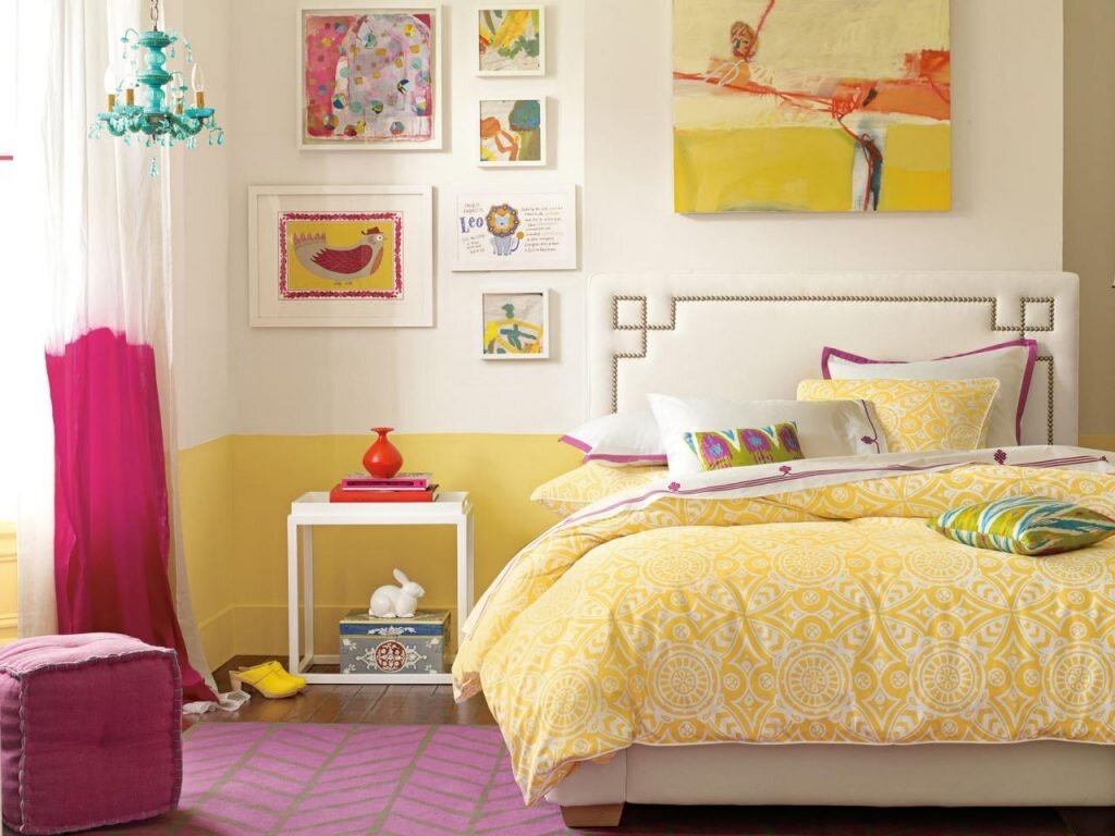 Солнечное настроение утром и вечером. Желтый цвет в спальне - 25 примеров отличных сочетаний