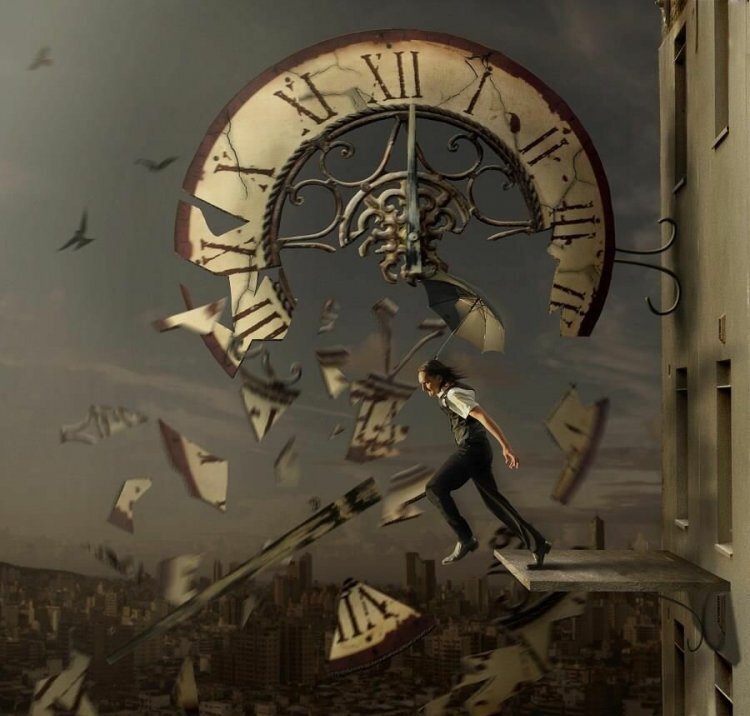 Панно "Потерям времени". Картинка взята с сайта https://phonoteka.org/30340-art-na-temu-vremja.html