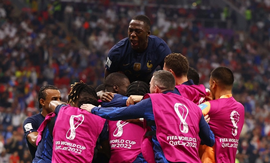    Сборная Франции обыграла Марокко в полуфинале ЧМ-2022. Фото: Reuters