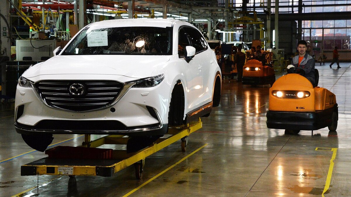    %Запуск производства новой модели автомобиля Mazda CX-9 во Владивостоке© РИА Новости . Виталий Аньков
