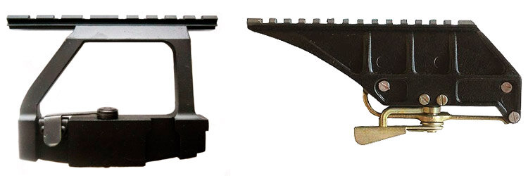 Кронштейны-переходники на рельсу (фото из открытых источников) 