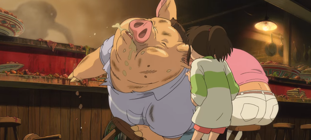 Превращение человека в свинью. Аниме унесённые призраками родители. Фурри свинья. Унесённые призраками родители тихиро. Человек превращается в свинью.