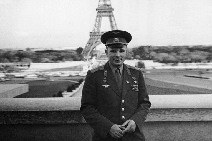 Юрий Гагарин в Париже, 1965 год