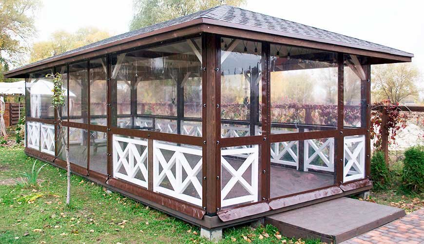 Мягкая плёнка для беседки