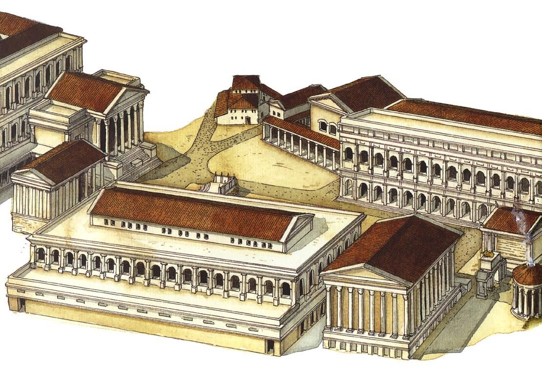 Римлянами юпитер. Храм Конкордии в Риме. Римская Курия древнего Рима. Рим храм Диоскуров реконструкция. Храм Сатурна в Риме реконструкция.