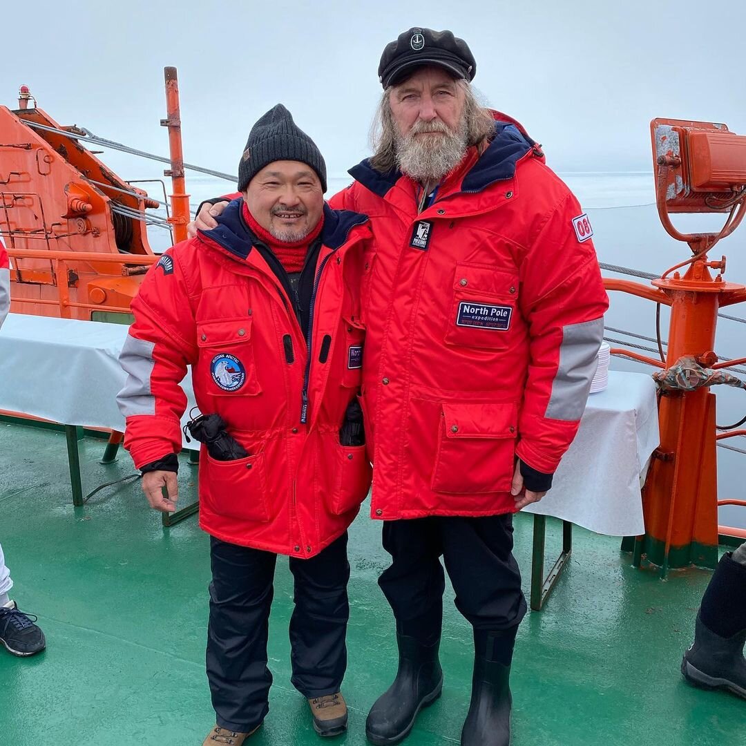 Дольган Лиджиев вместе с Фёдором Конюховым