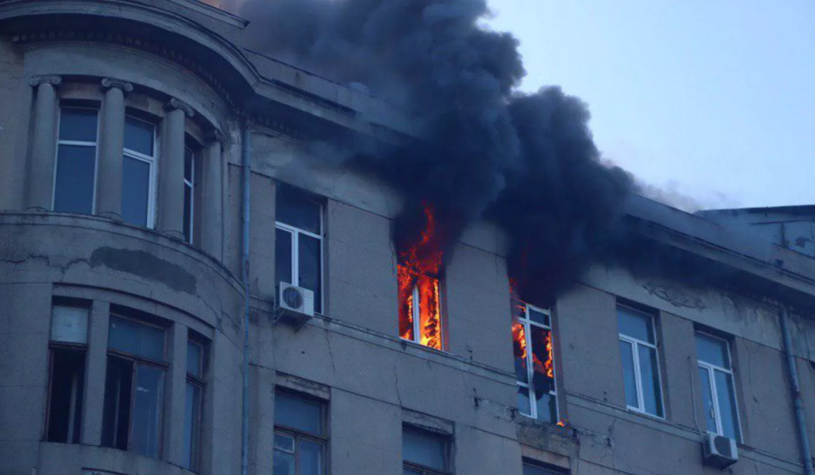 Пожар (монолитный дом)