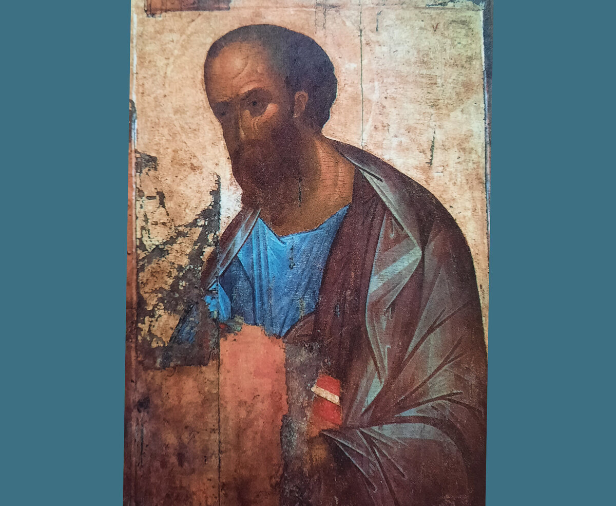 Андрей Рублёв. Апостол Павел. 1410-1420 гг. Москва. Государственная Третьяковская галерея