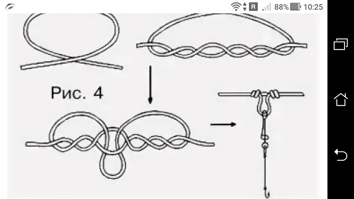 Как завязать леску на леску схема фото