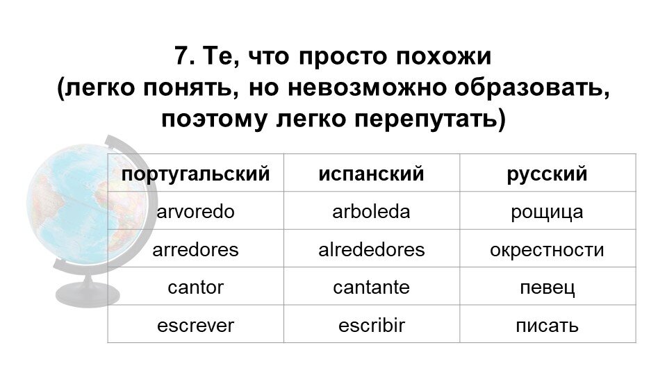 Португальский и испанский языки