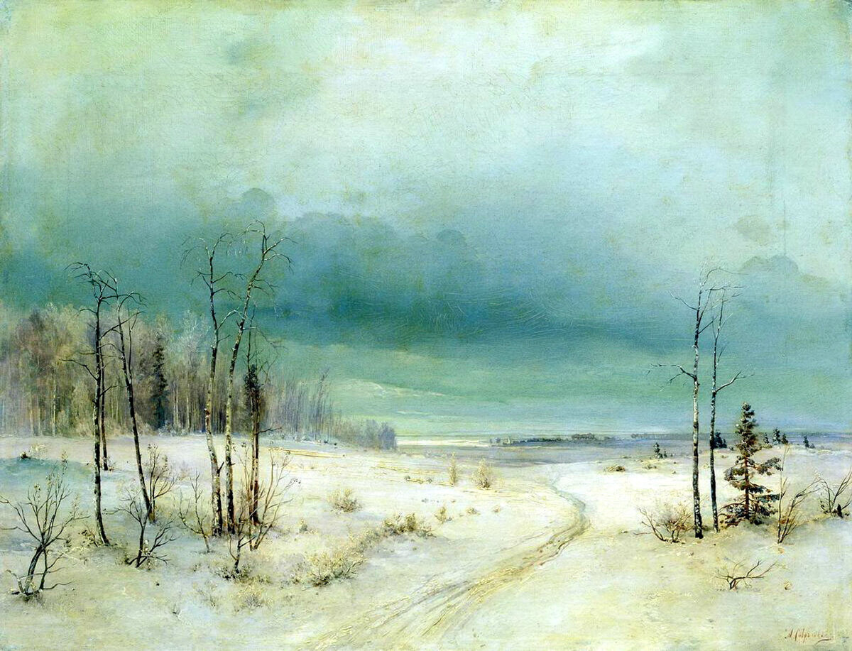 Источник: artchive.ru. Алексей Саврасов «Зима» (1880-е), 53×71 см