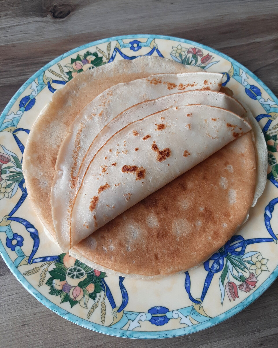 Блины на кефире с кипятком, фото автора
