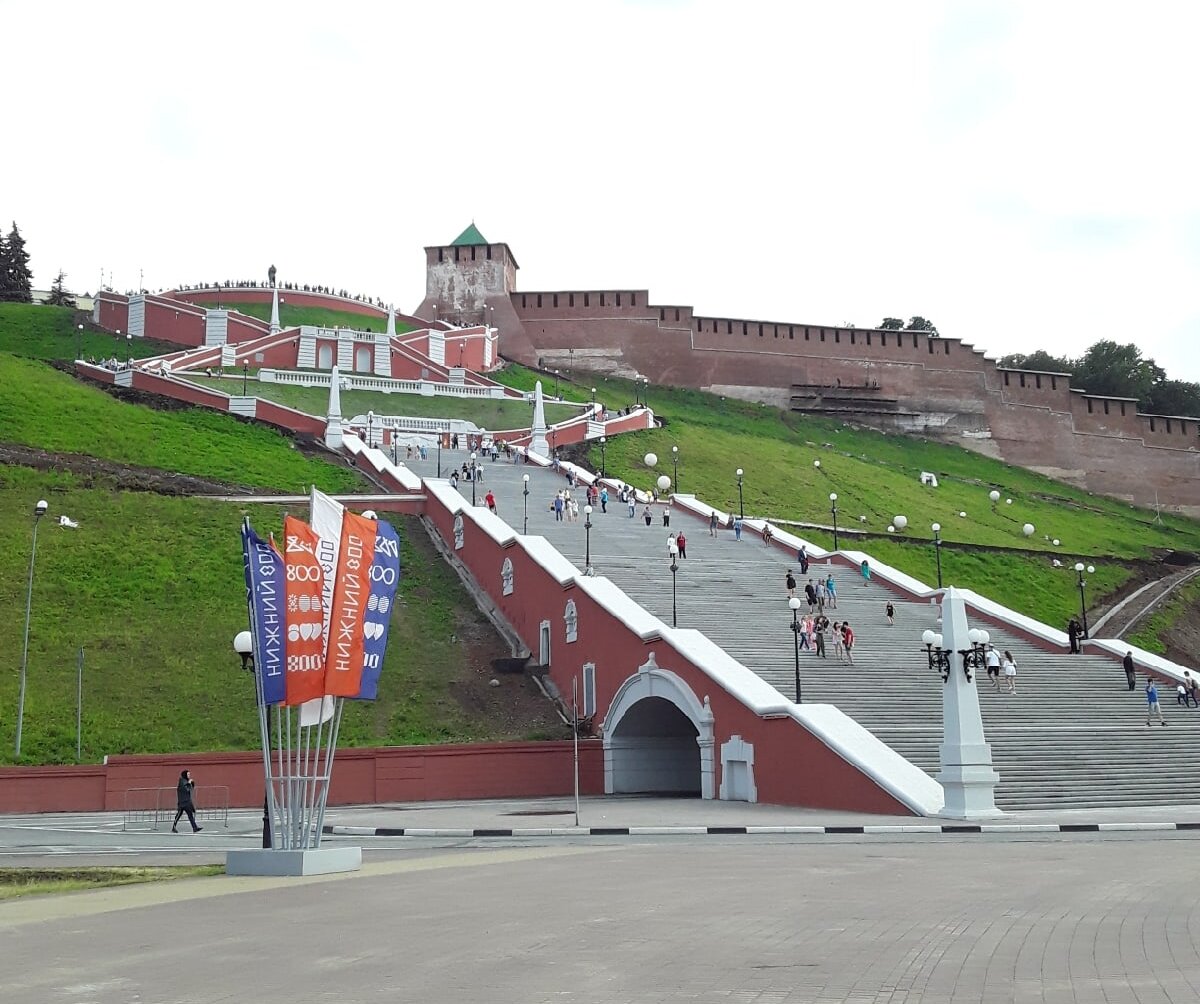 Чкаловская лестница в Нижнем Новгороде. 