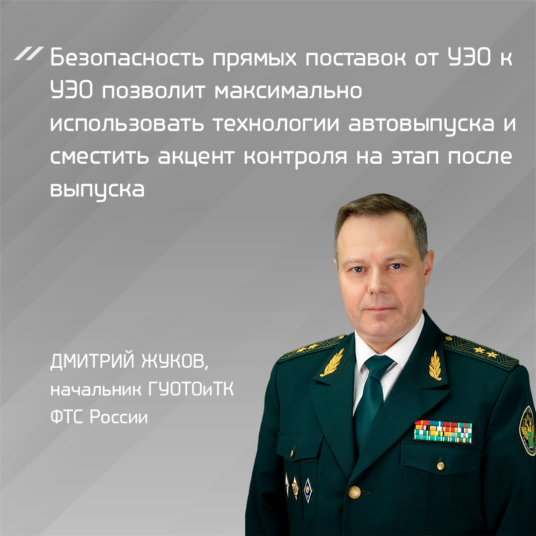 Дмитрий Жуков: «Прямая поставка от УЭО к УЭО – это развитие упрощенных  таможенных коридоров» | ФТС России | Федеральная таможенная служба | Дзен